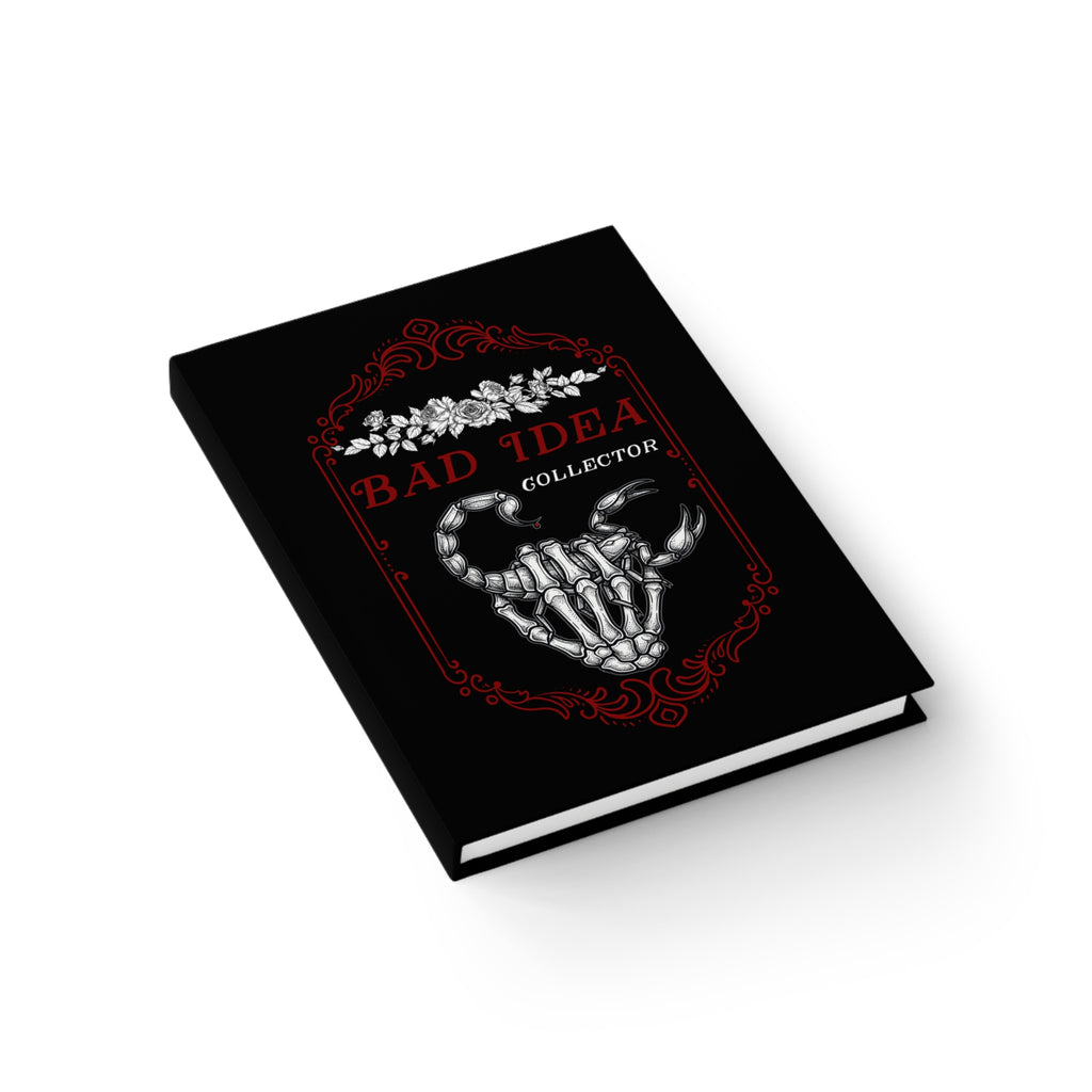 Bad Idea Collector Journal — Gothic Skull Notebook ("Make It Weird, Ruin Perfection")