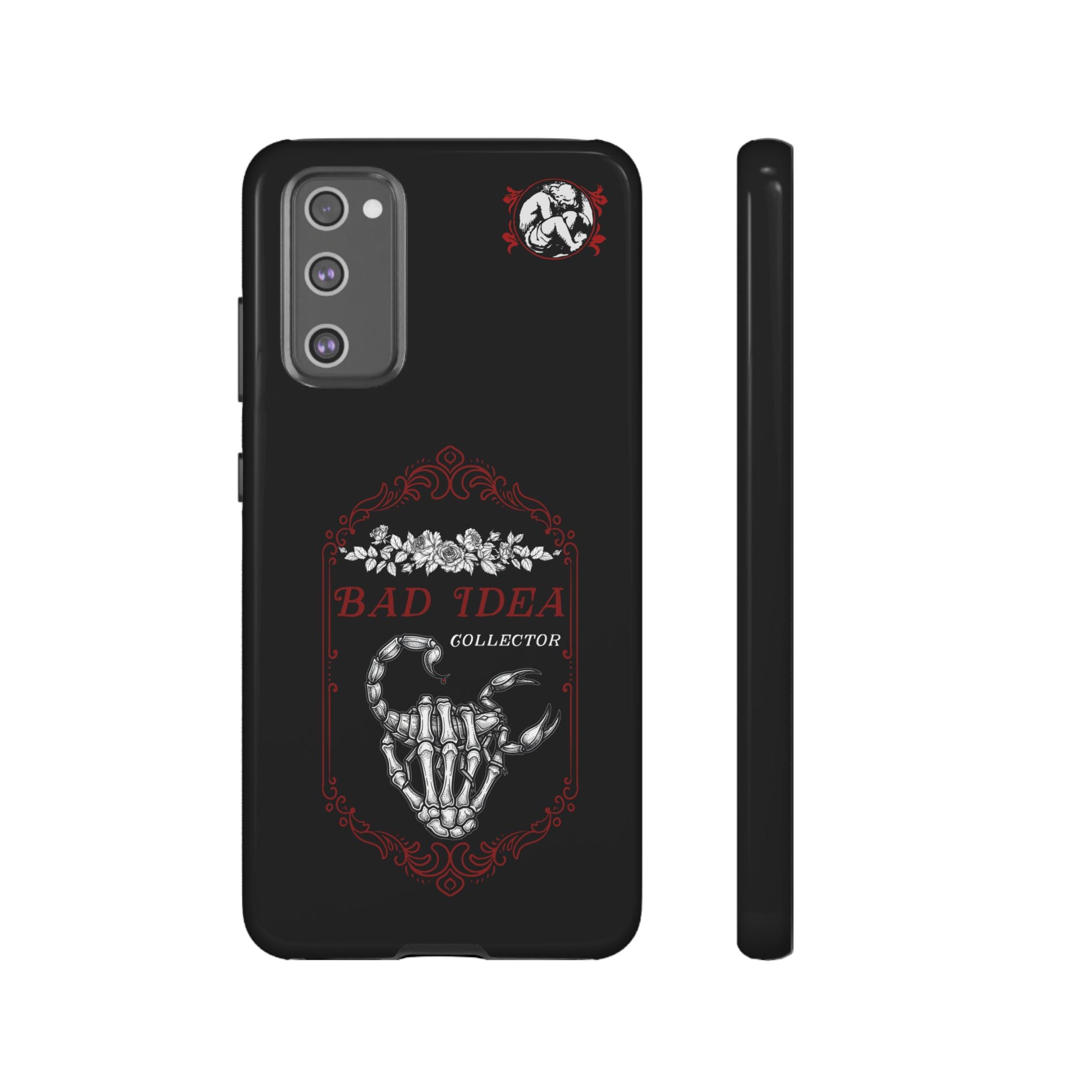 Phone Case — "Bad Idea Collector" Skeleton Heart Protective Case