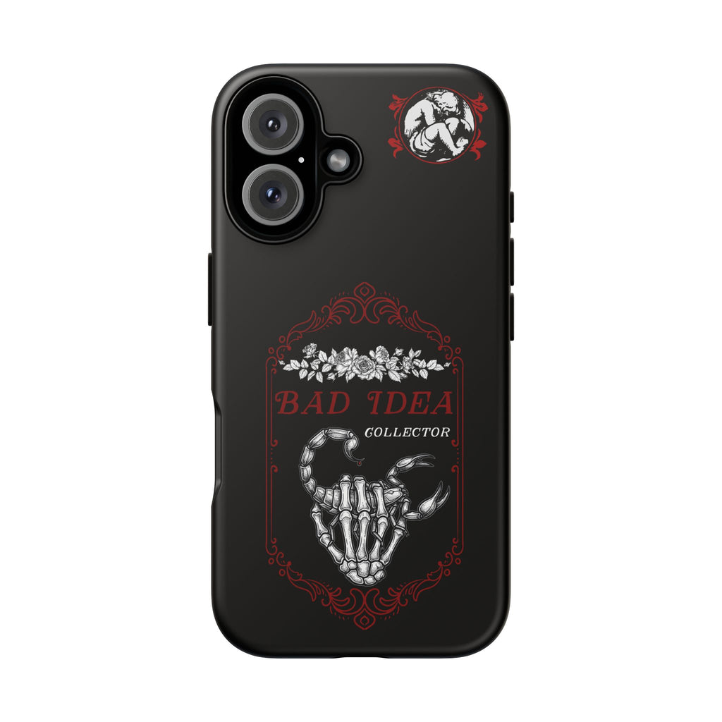 Phone Case — "Bad Idea Collector" Skeleton Heart Protective Case