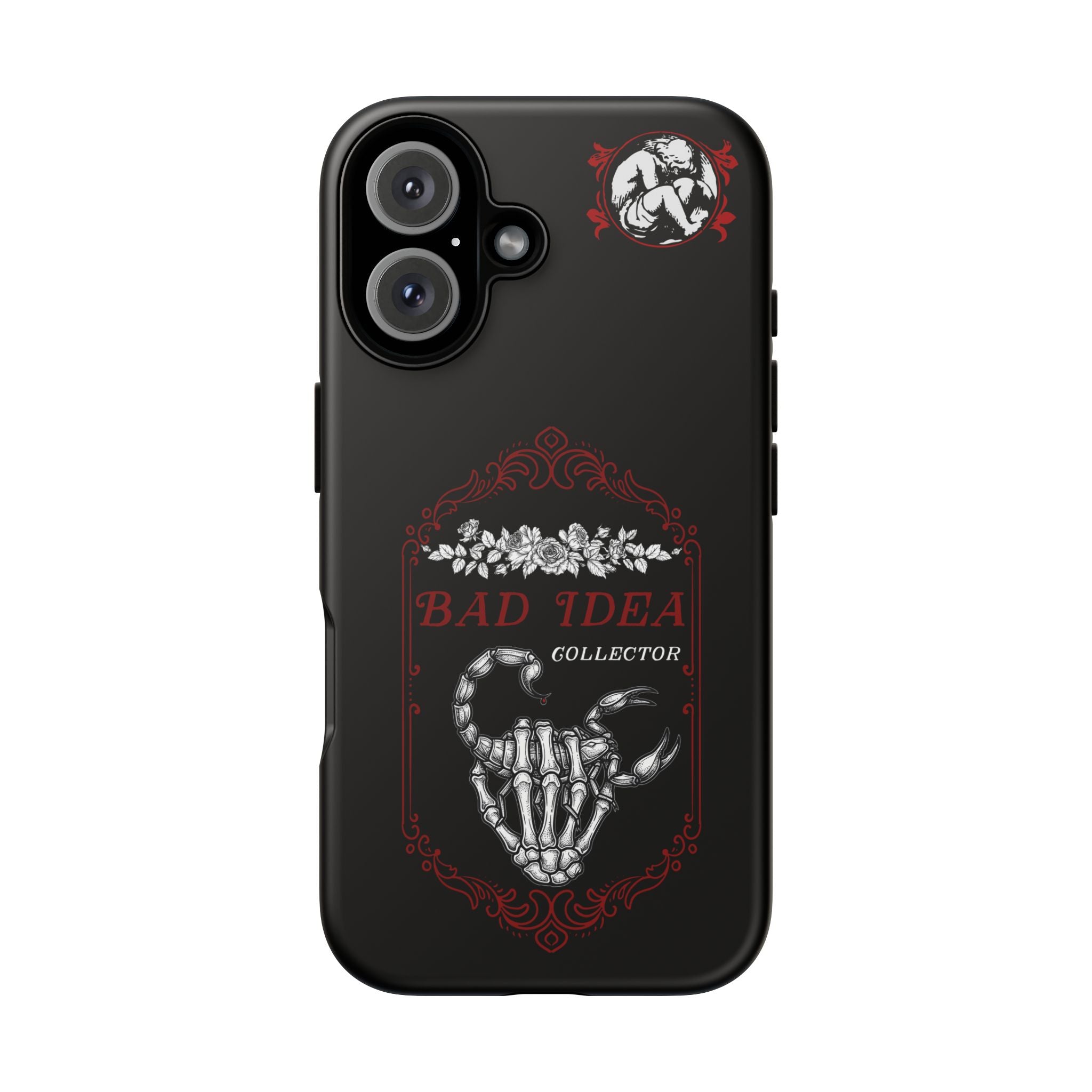 Phone Case — "Bad Idea Collector" Skeleton Heart Protective Case