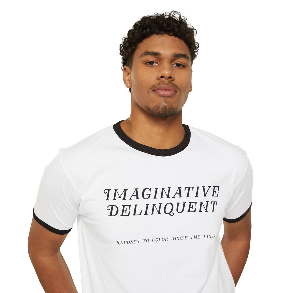 "Imaginative Delinquent" Ringer T-Shirt