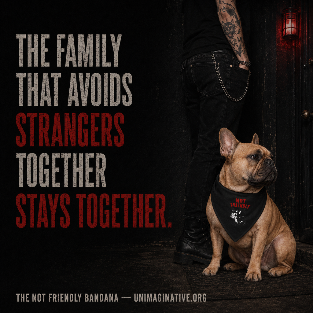 “Not Friendly” Pet Bandana