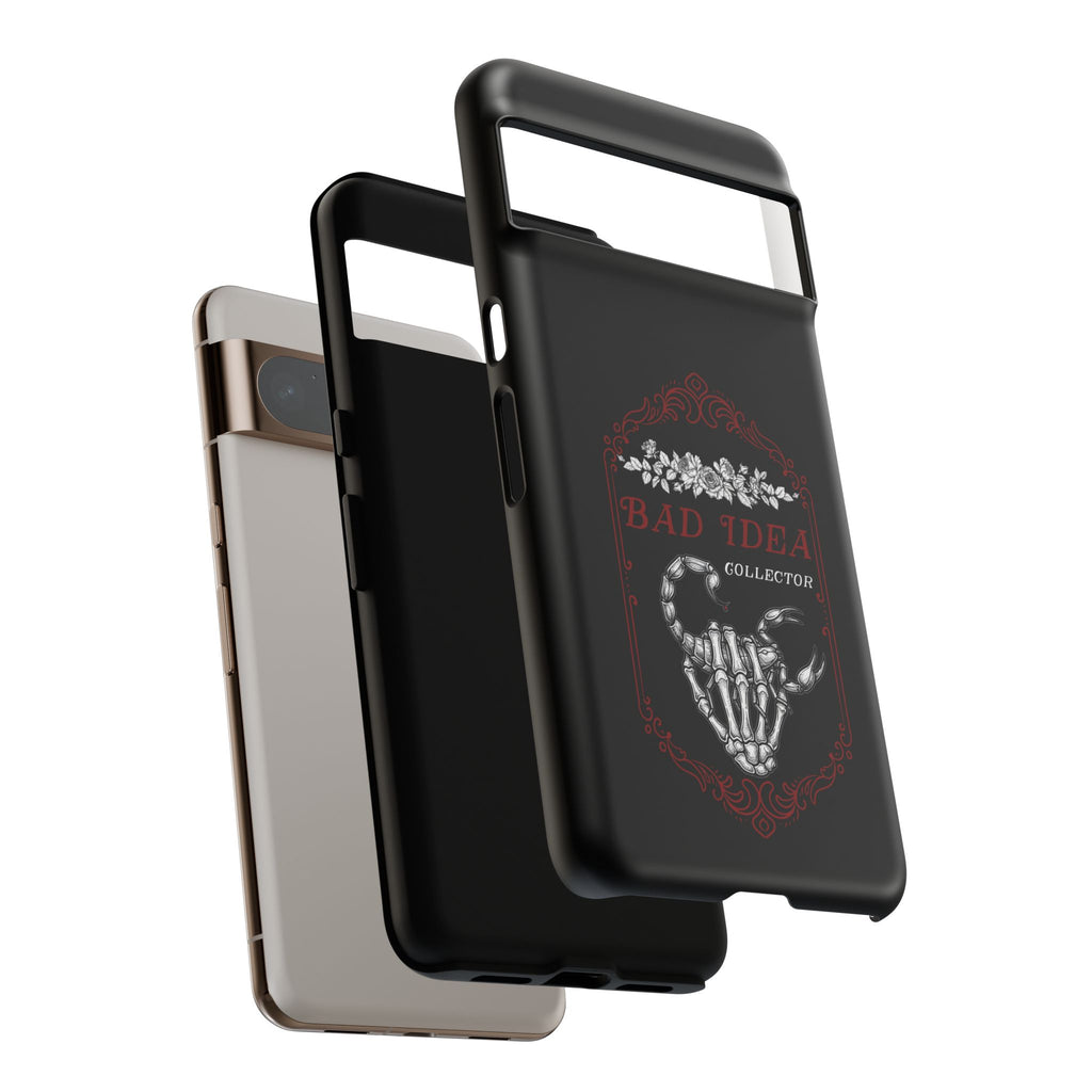 Phone Case — "Bad Idea Collector" Skeleton Heart Protective Case