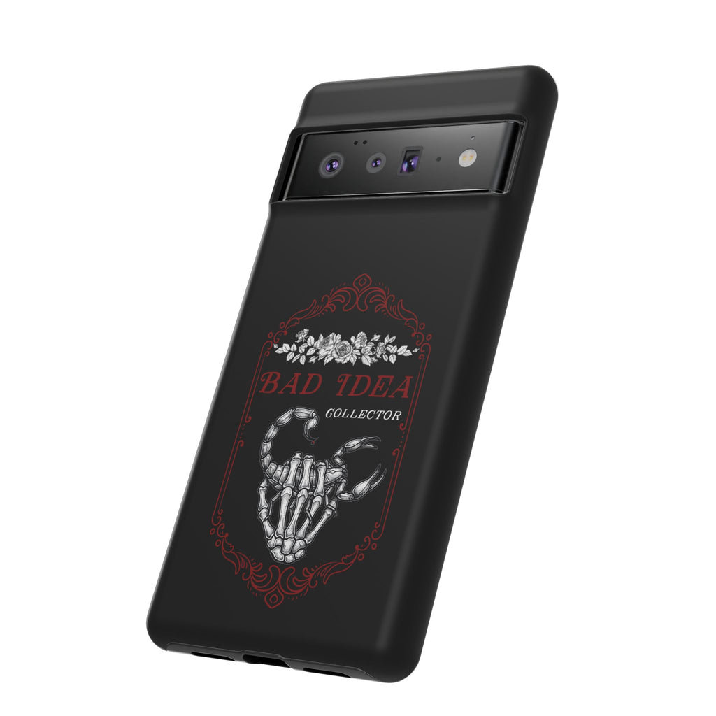 Phone Case — "Bad Idea Collector" Skeleton Heart Protective Case