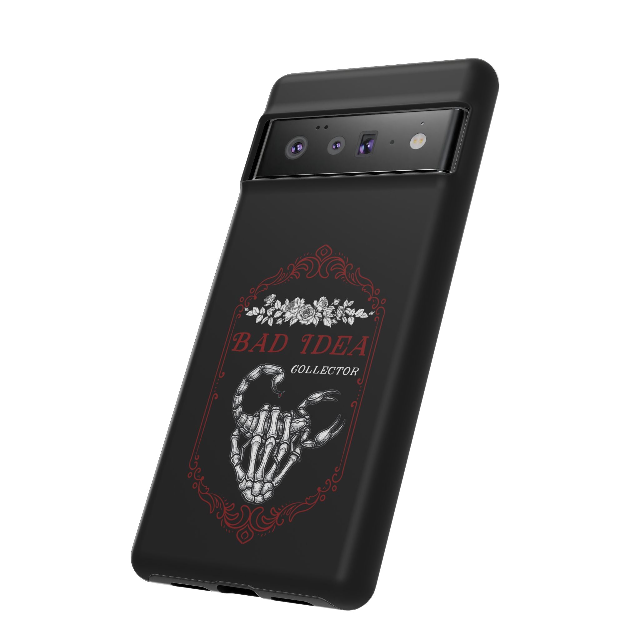 Phone Case — "Bad Idea Collector" Skeleton Heart Protective Case