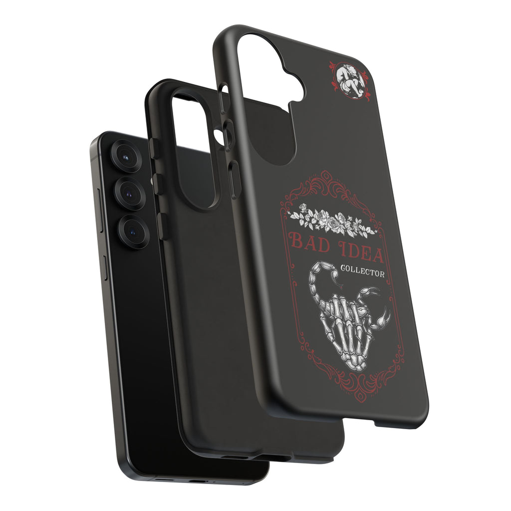 Phone Case — "Bad Idea Collector" Skeleton Heart Protective Case