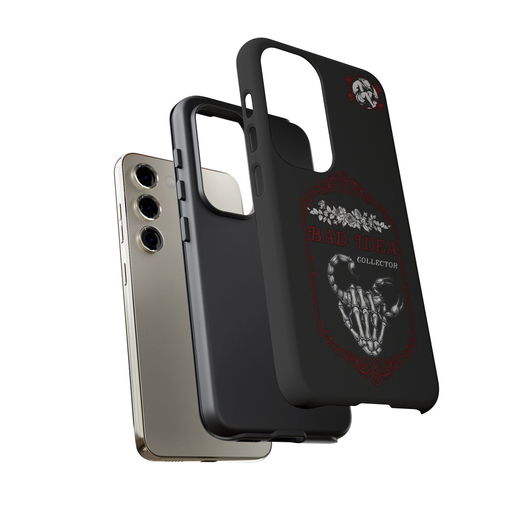 Phone Case — "Bad Idea Collector" Skeleton Heart Protective Case
