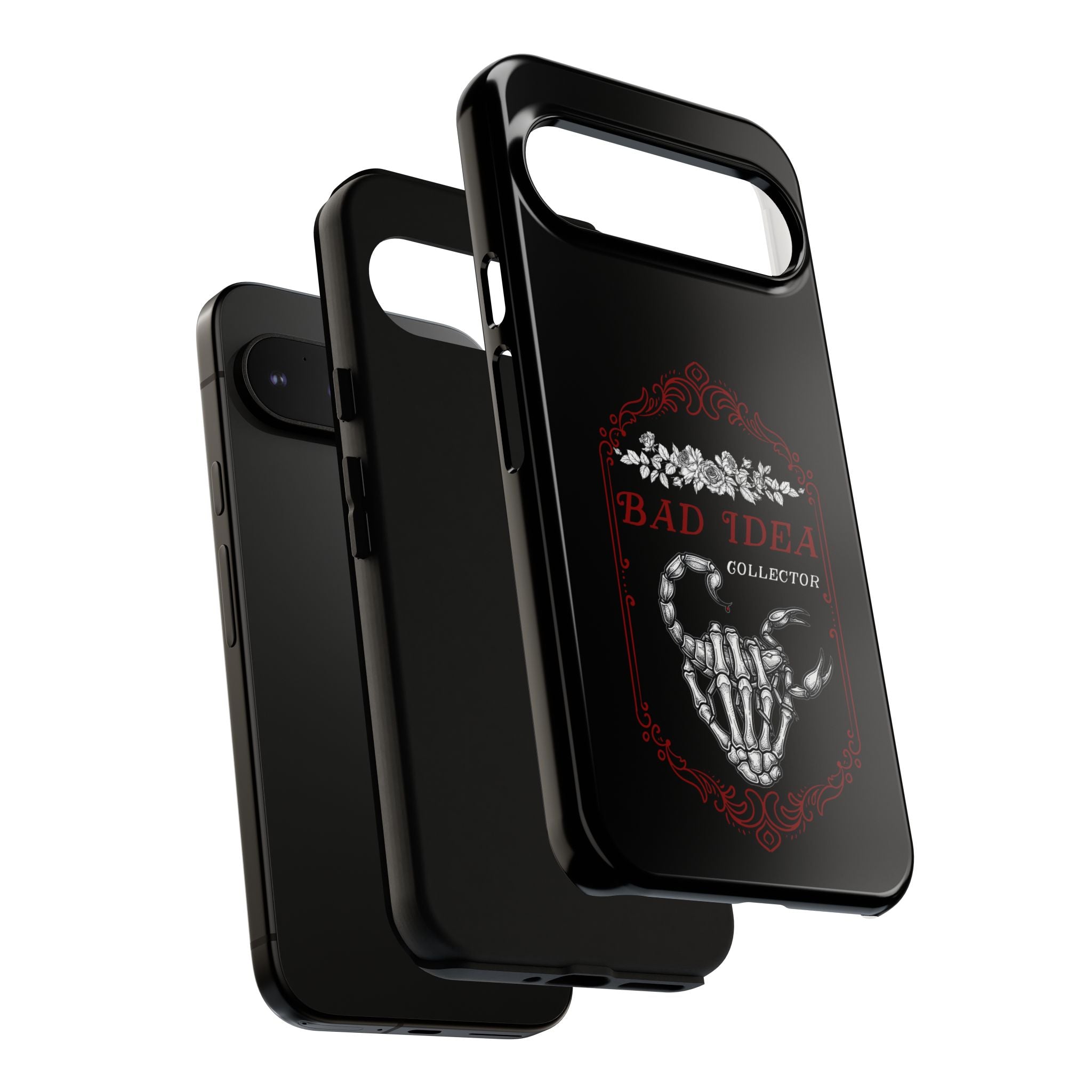 Phone Case — "Bad Idea Collector" Skeleton Heart Protective Case