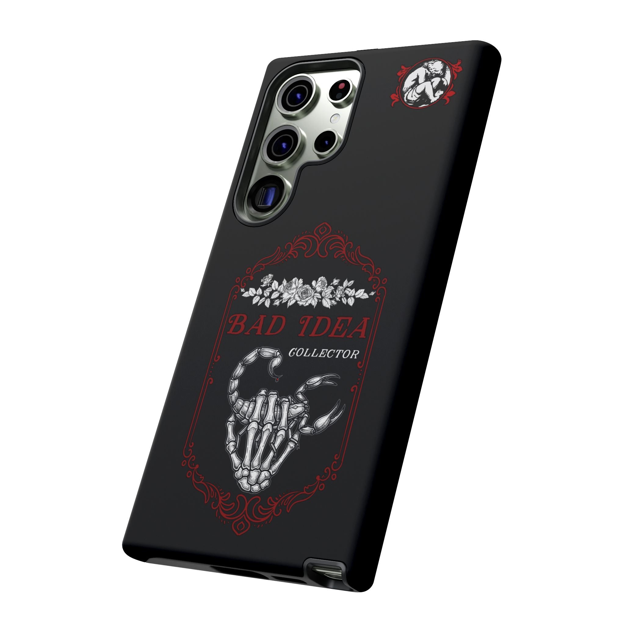 Phone Case — "Bad Idea Collector" Skeleton Heart Protective Case