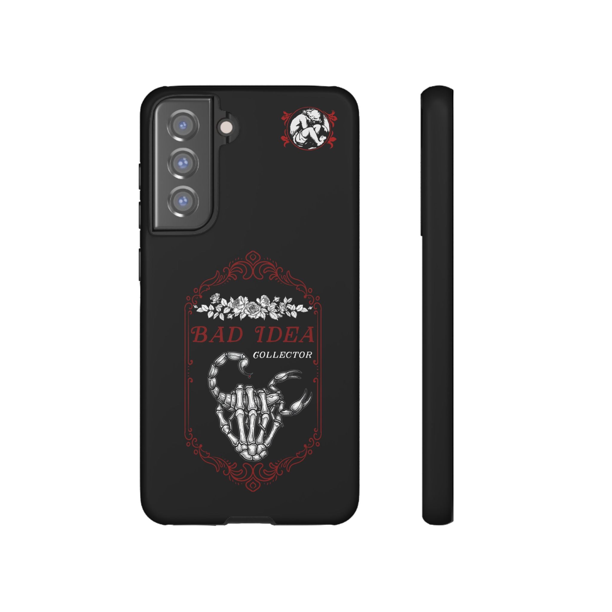 Phone Case — "Bad Idea Collector" Skeleton Heart Protective Case