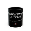 Degenerate Artist black coffee mug, featured product image