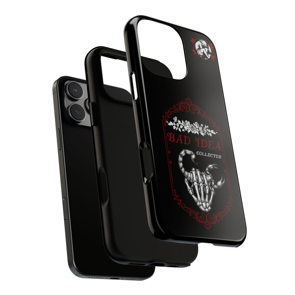 Phone Case — "Bad Idea Collector" Skeleton Heart Protective Case