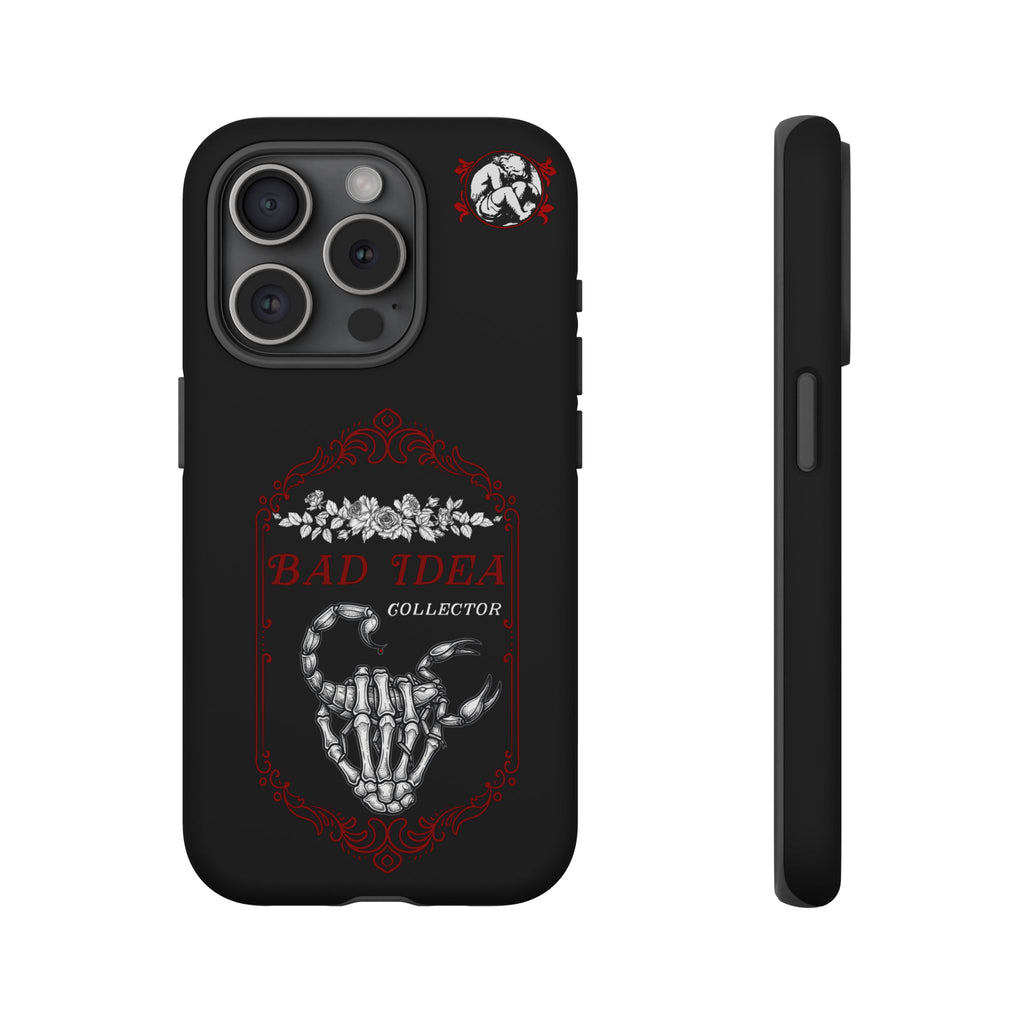Phone Case — "Bad Idea Collector" Skeleton Heart Protective Case