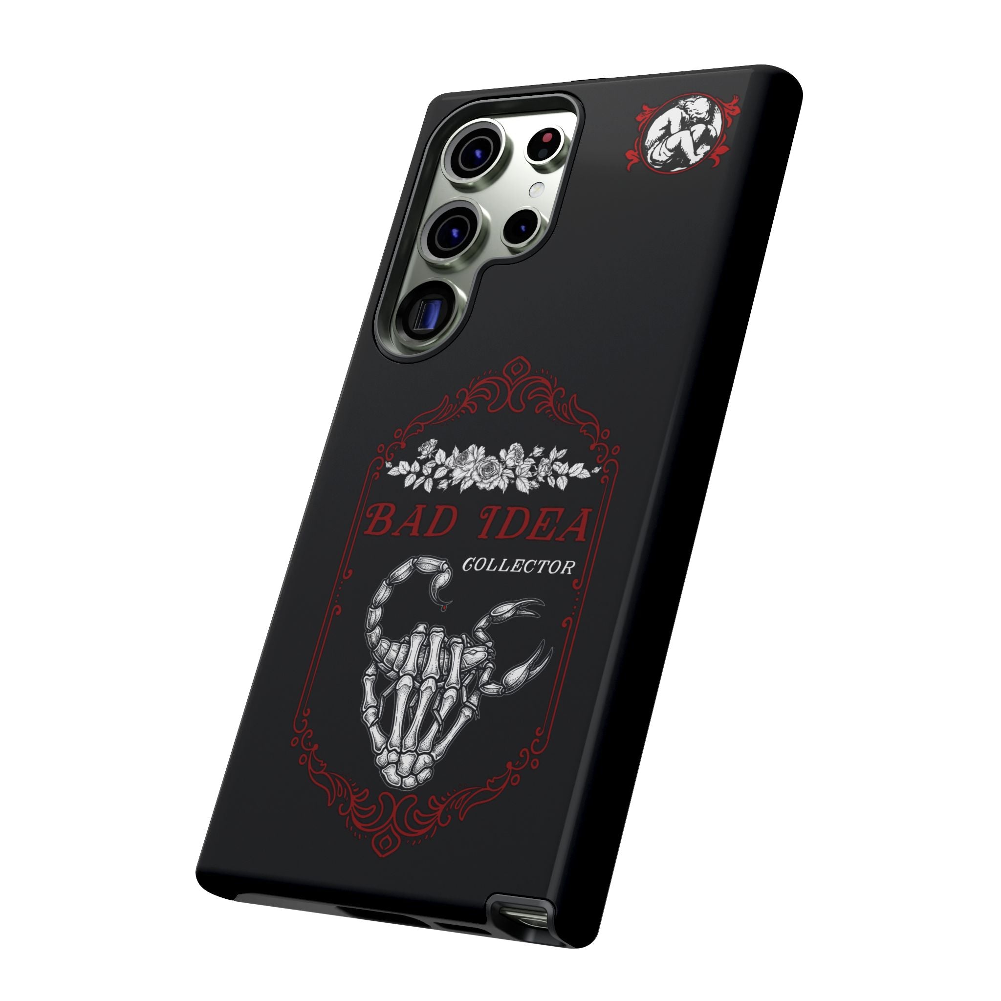 Phone Case — "Bad Idea Collector" Skeleton Heart Protective Case
