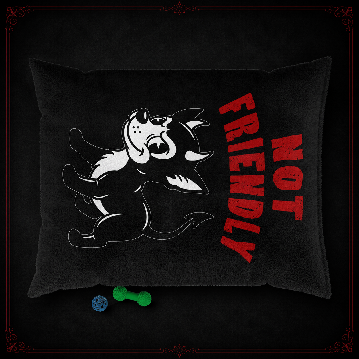 “Not Friendly” Pet Bed