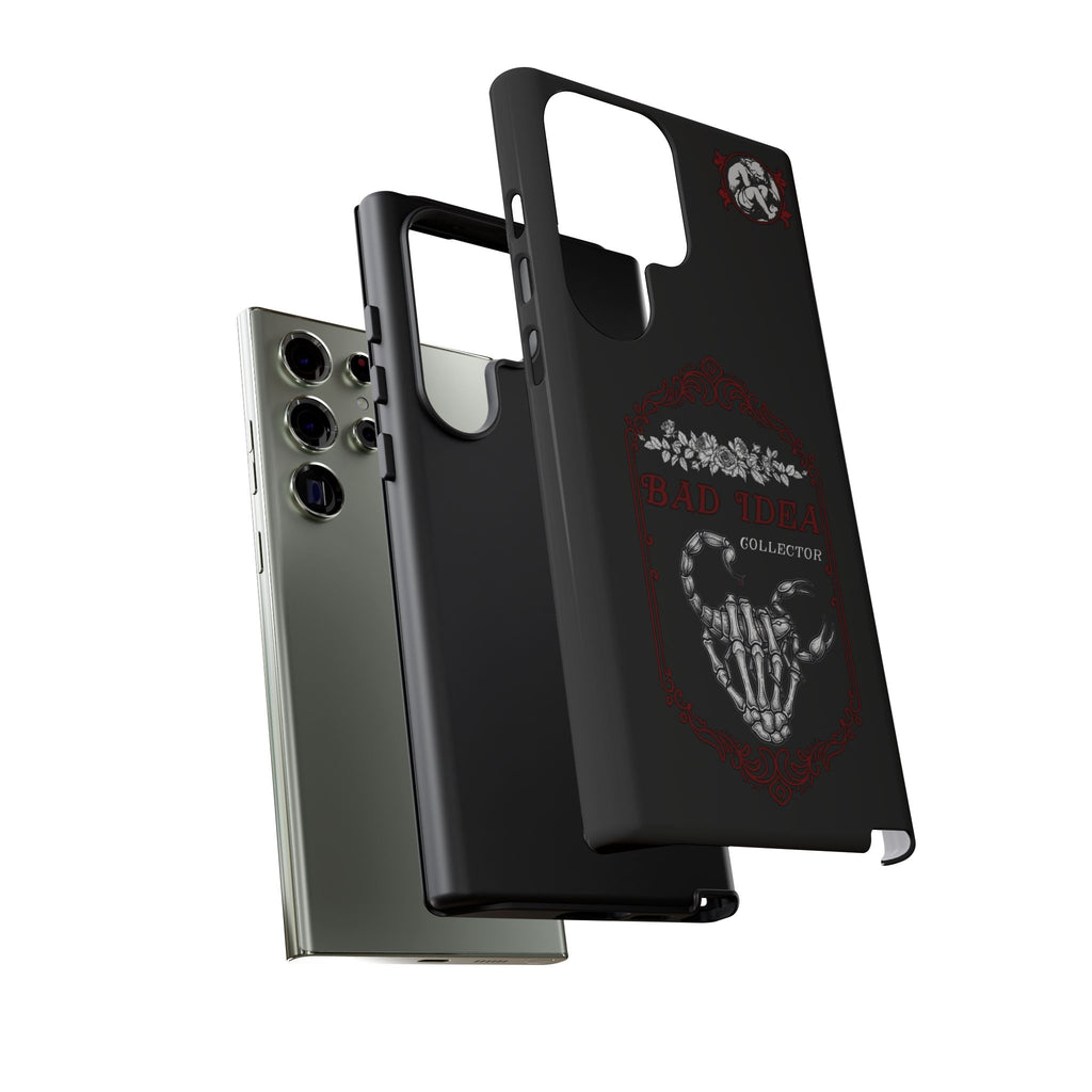 Phone Case — "Bad Idea Collector" Skeleton Heart Protective Case