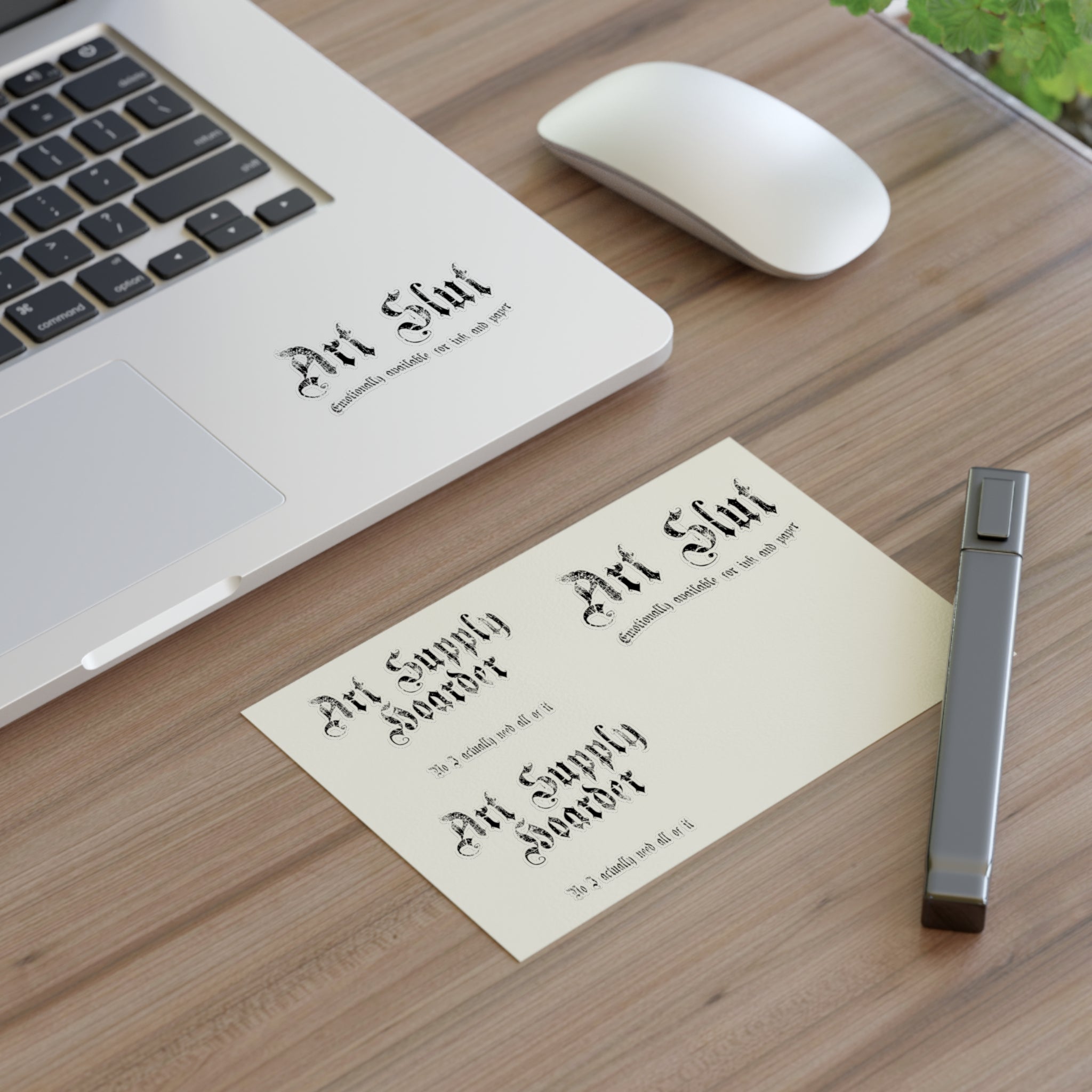 "Art Supply Hoarder" & "Art Slut" Decorative Decals