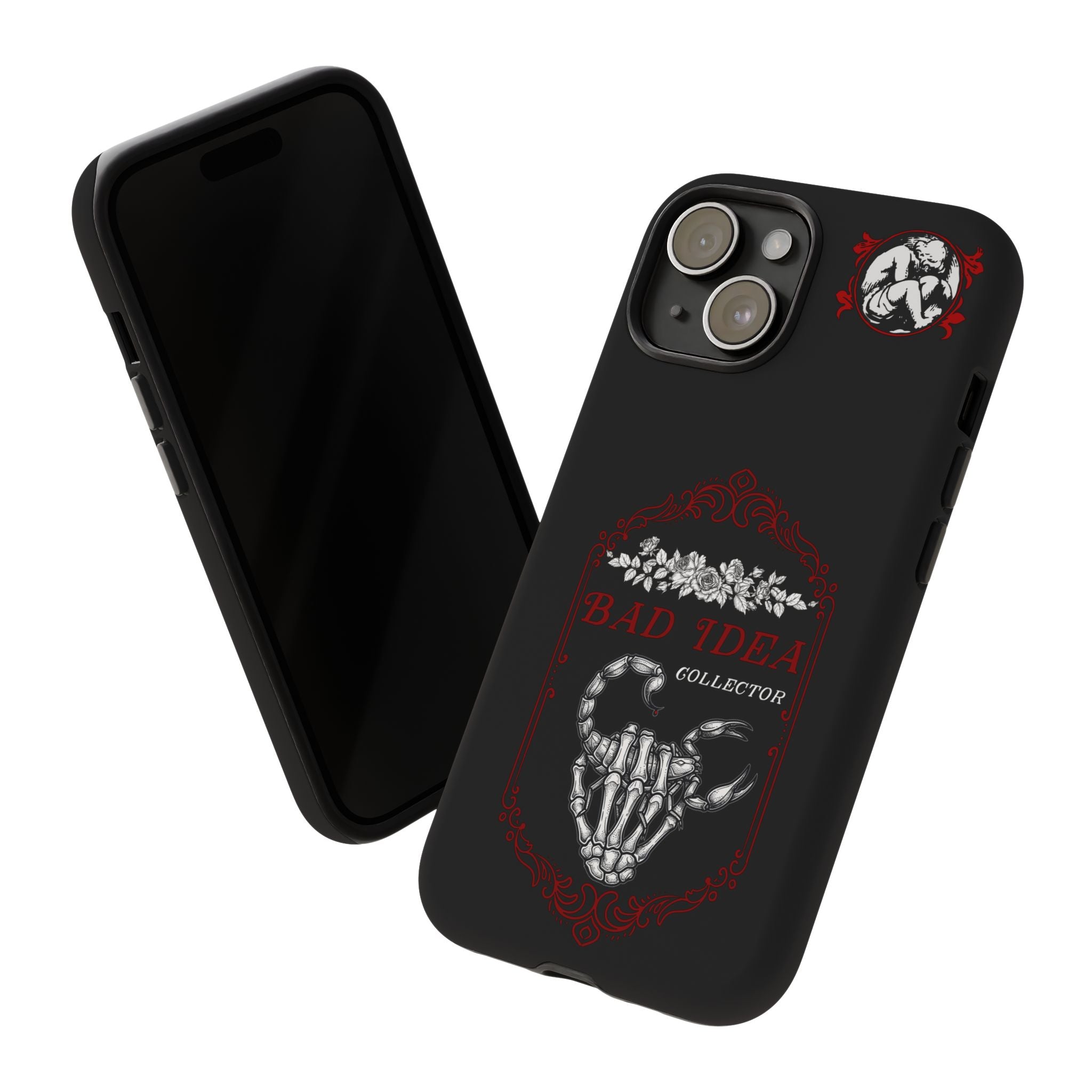 Phone Case — "Bad Idea Collector" Skeleton Heart Protective Case