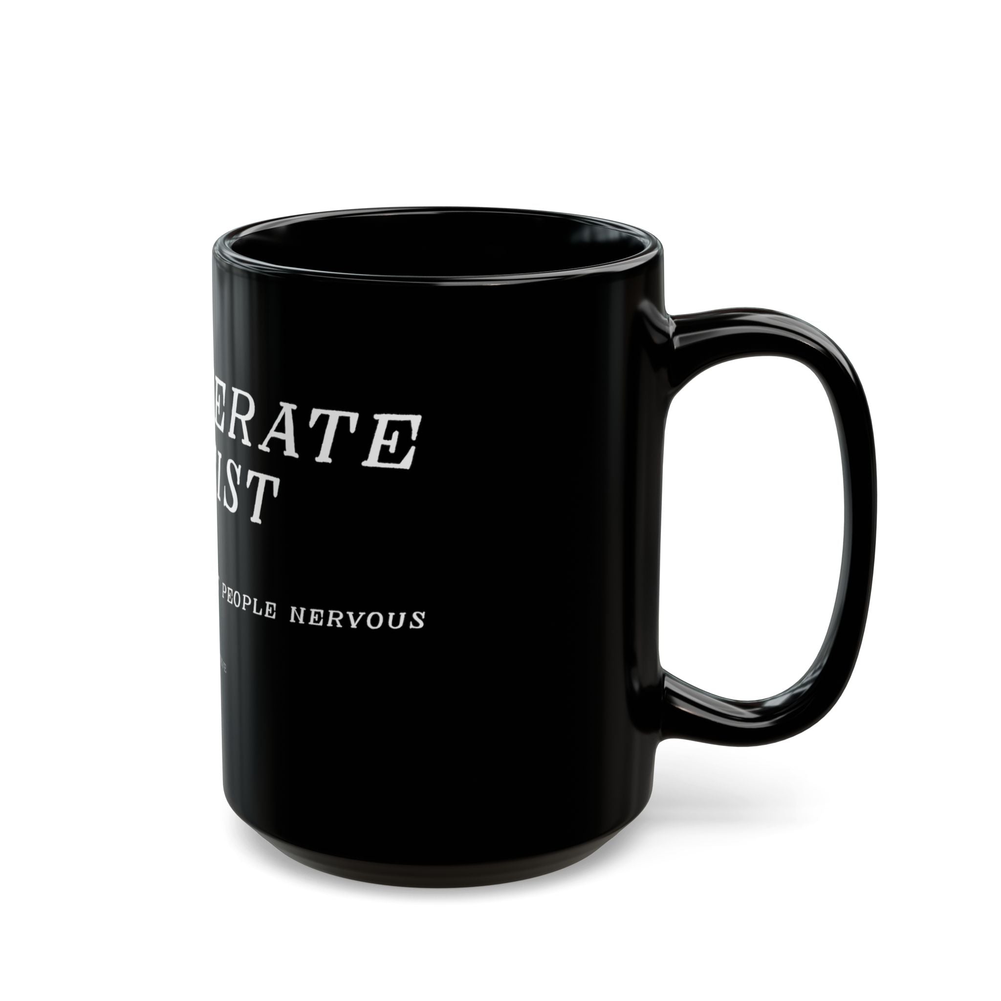 "Degenerate Artist" Black Coffee Mug — Artist Gift