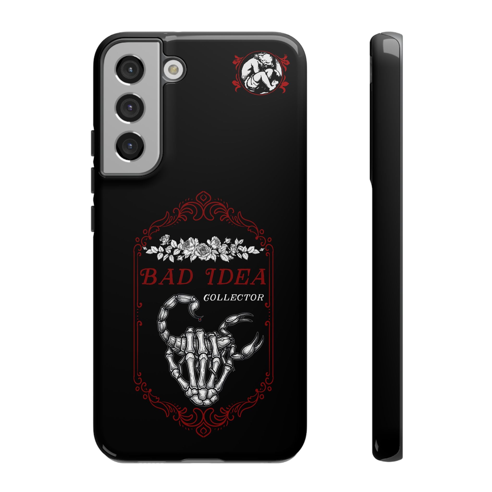 Phone Case — "Bad Idea Collector" Skeleton Heart Protective Case