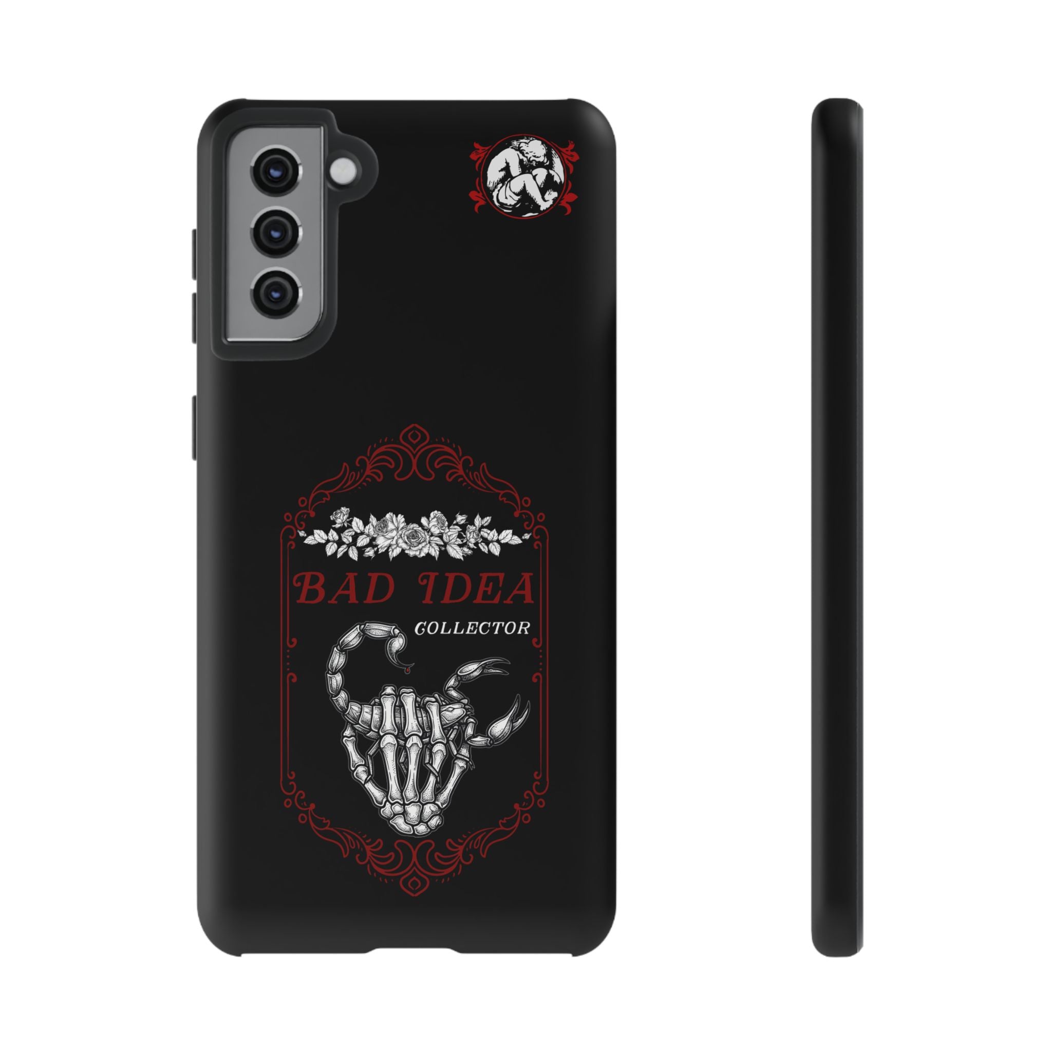 Phone Case — "Bad Idea Collector" Skeleton Heart Protective Case