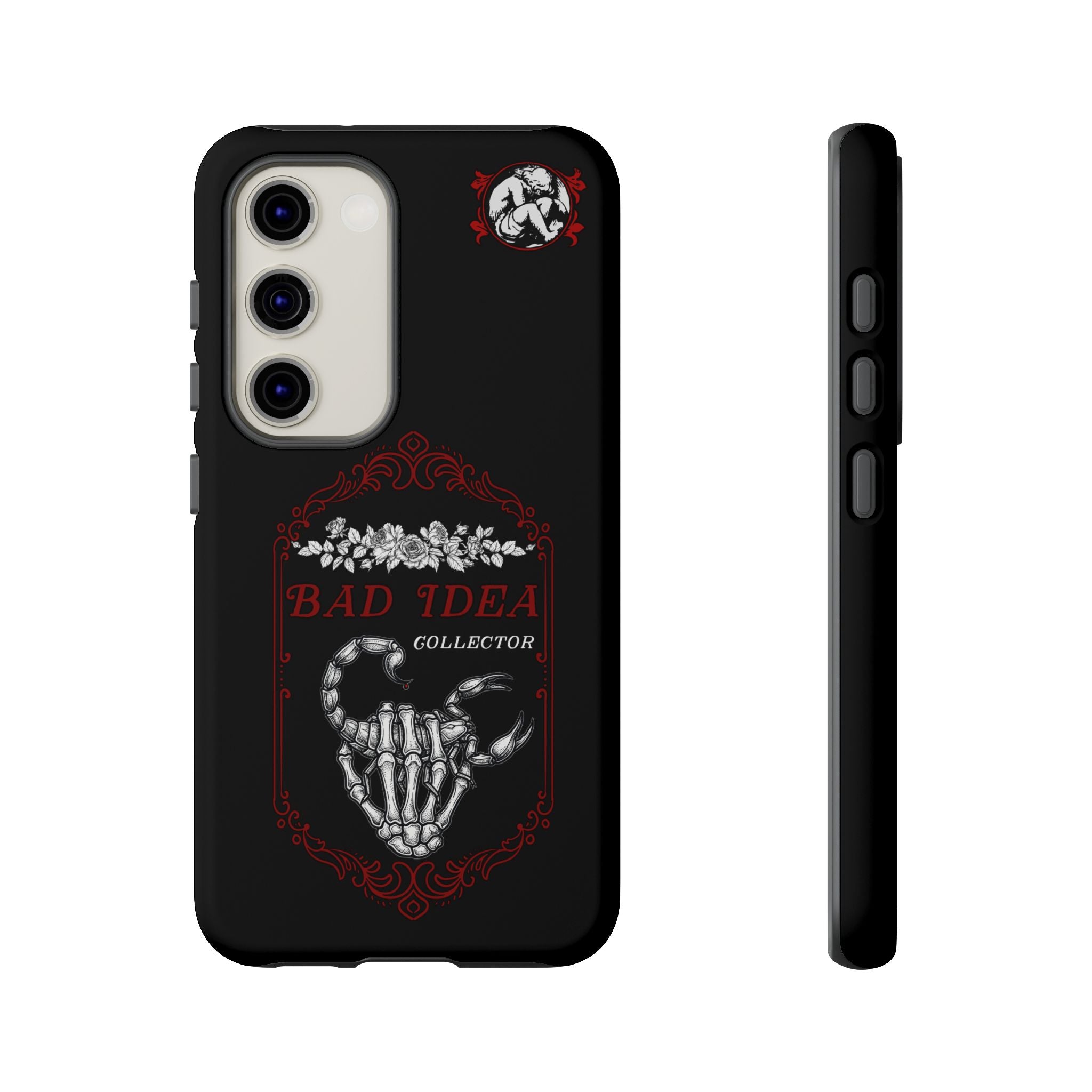 Phone Case — "Bad Idea Collector" Skeleton Heart Protective Case