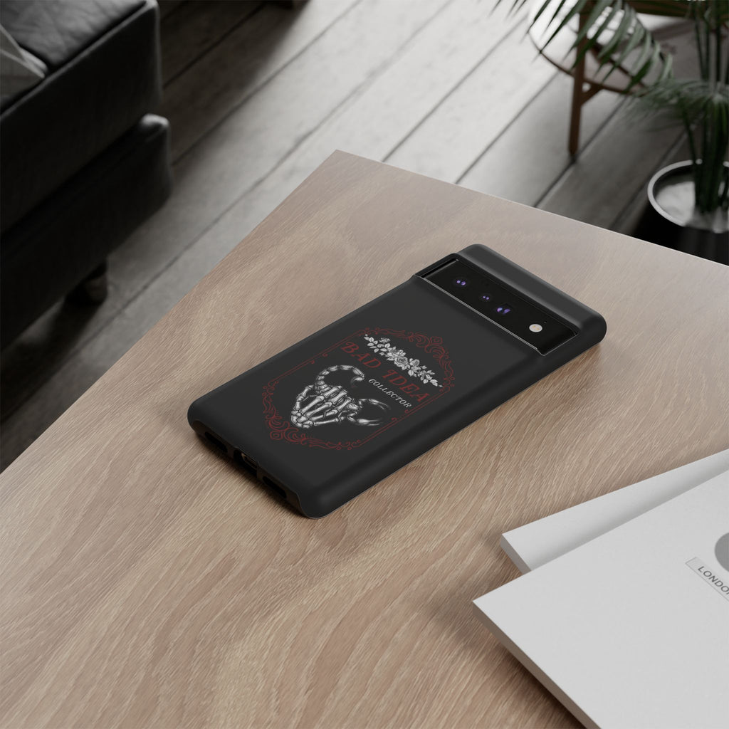 Phone Case — "Bad Idea Collector" Skeleton Heart Protective Case