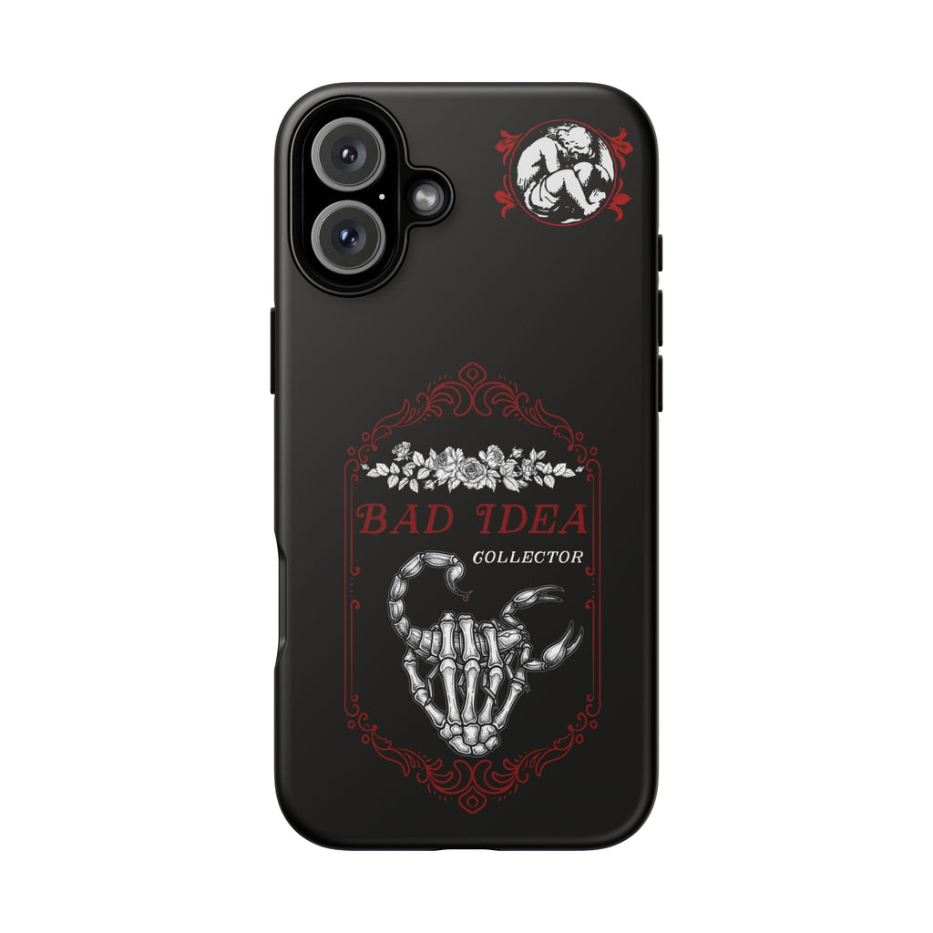 Phone Case — "Bad Idea Collector" Skeleton Heart Protective Case