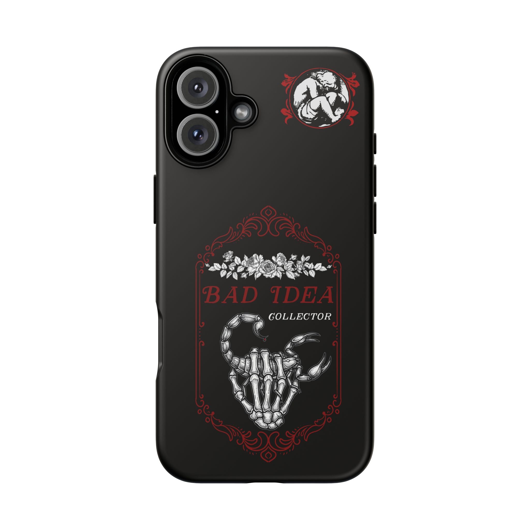 Phone Case — "Bad Idea Collector" Skeleton Heart Protective Case