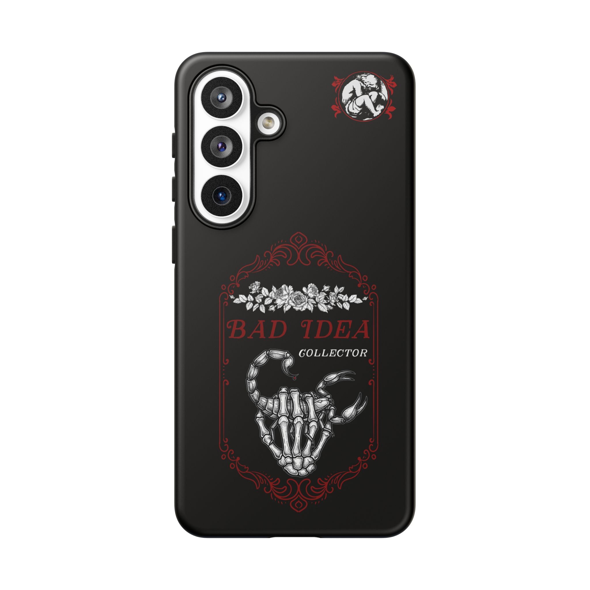 Phone Case — "Bad Idea Collector" Skeleton Heart Protective Case