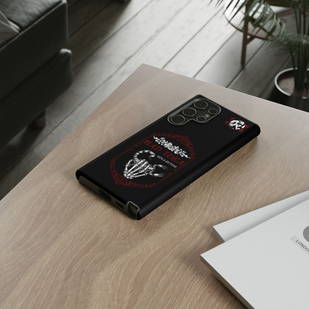 Phone Case — "Bad Idea Collector" Skeleton Heart Protective Case