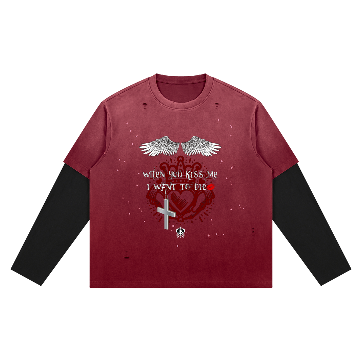 Additional product image of Unimaginative Buffy and Angel vintage-wash long-sleeve tee
