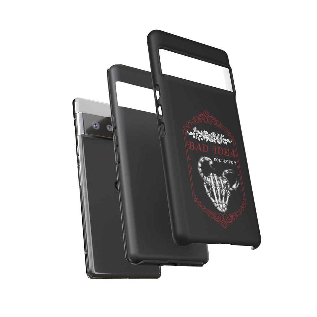 Phone Case — "Bad Idea Collector" Skeleton Heart Protective Case