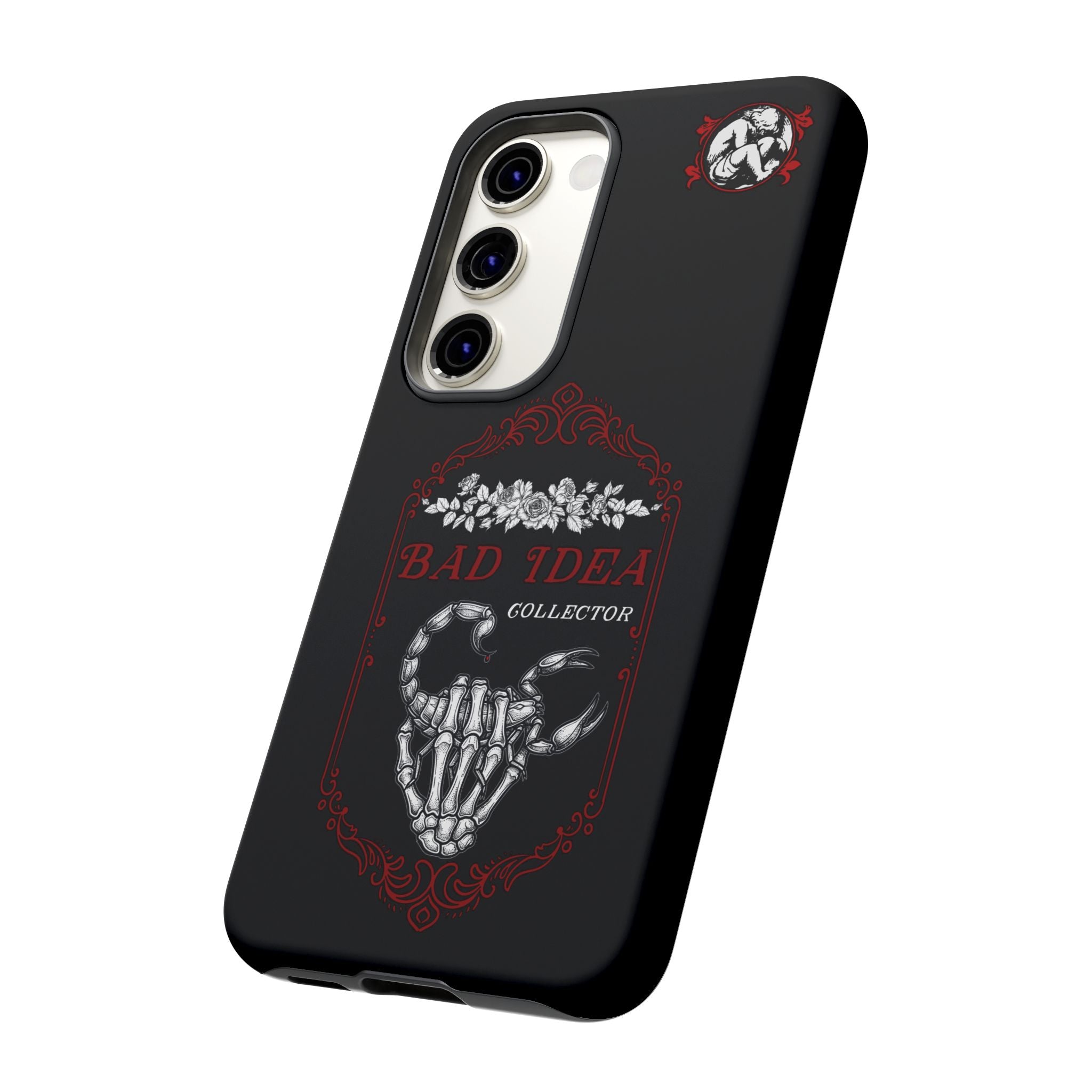 Phone Case — "Bad Idea Collector" Skeleton Heart Protective Case