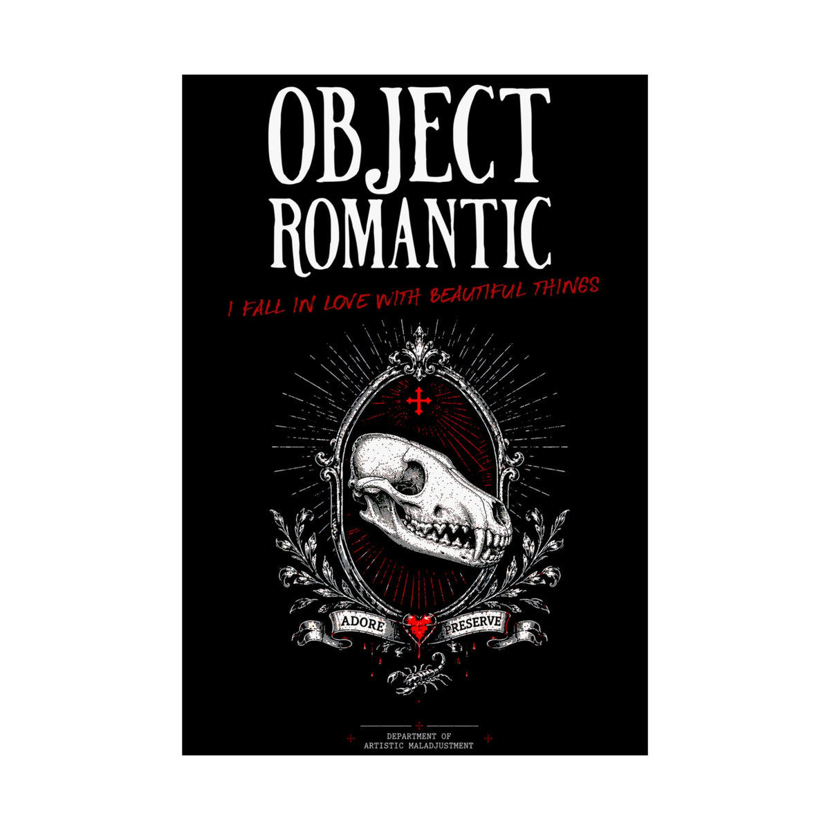Object Romantic 13×19 matte poster from Unimaginative