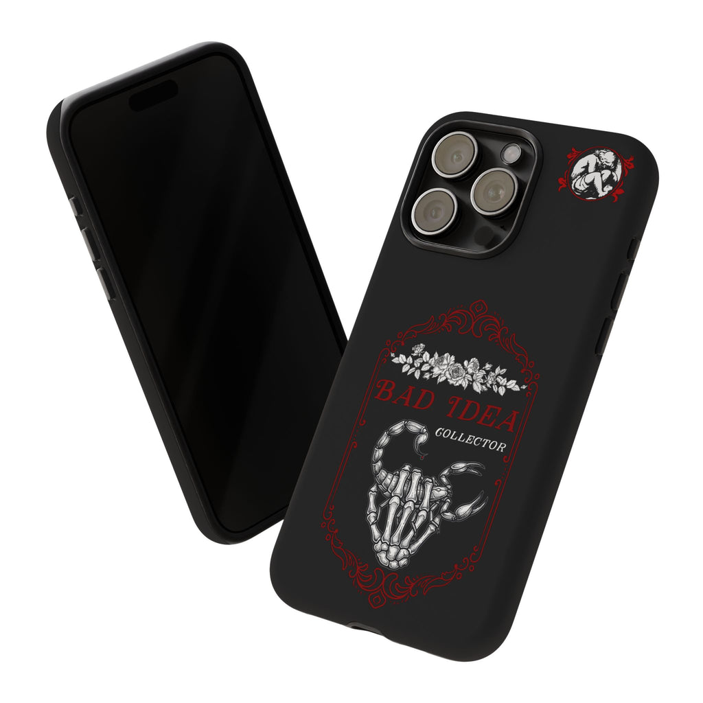 Phone Case — "Bad Idea Collector" Skeleton Heart Protective Case