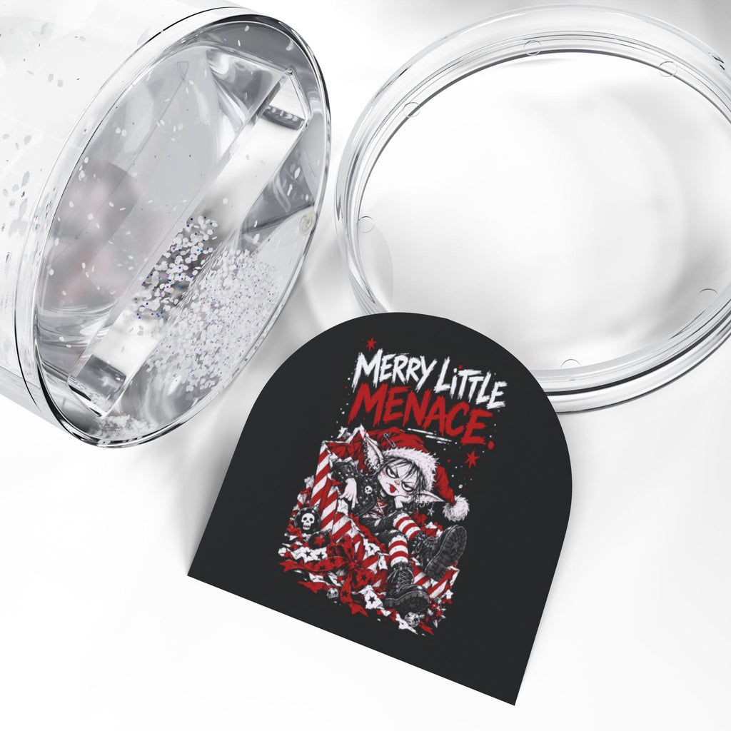 Merry Little Menace Christmas Snow Globe