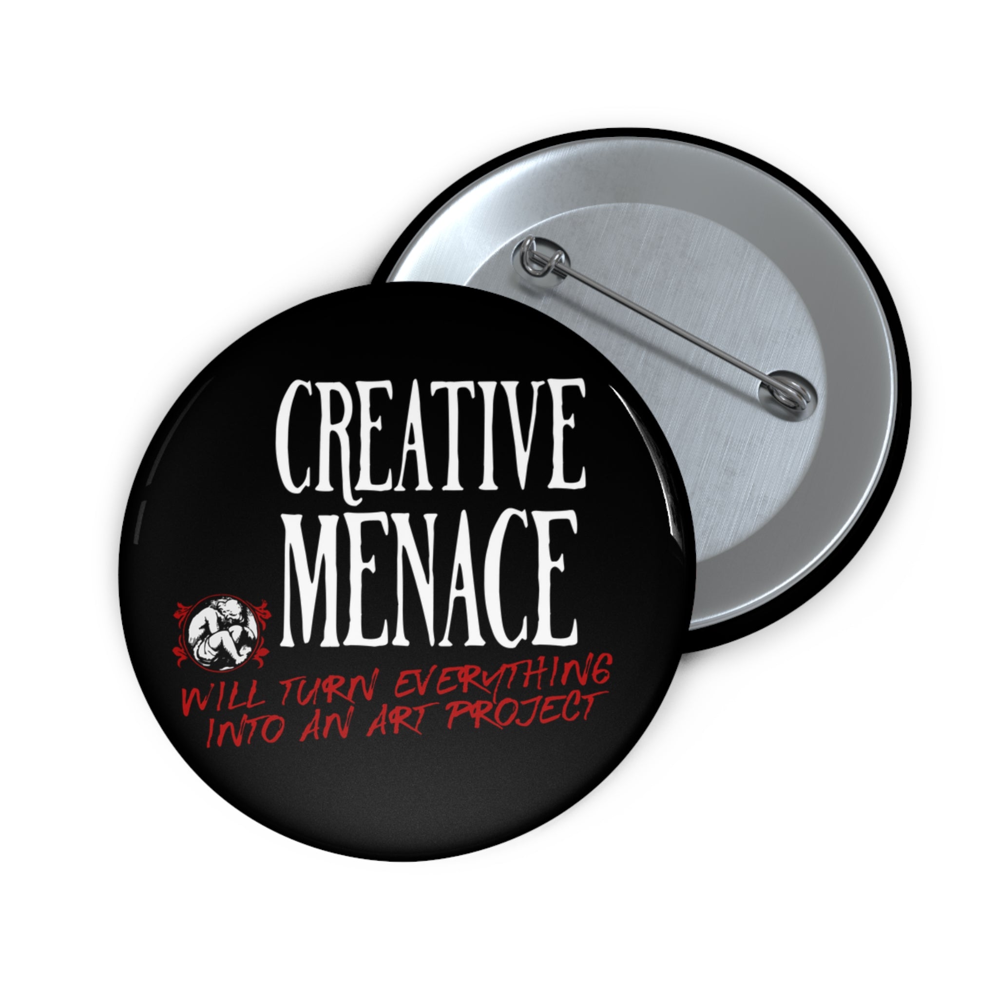 Creative Menace Custom Pin Buttons
