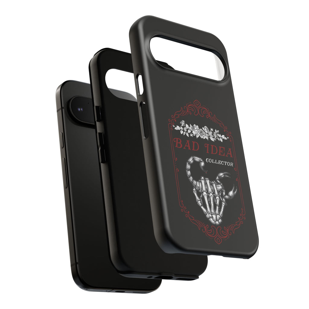 Phone Case — "Bad Idea Collector" Skeleton Heart Protective Case