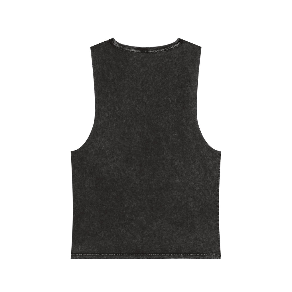 Dangerous Skull Graphic Tank Top — Stonewash Muscle Tee