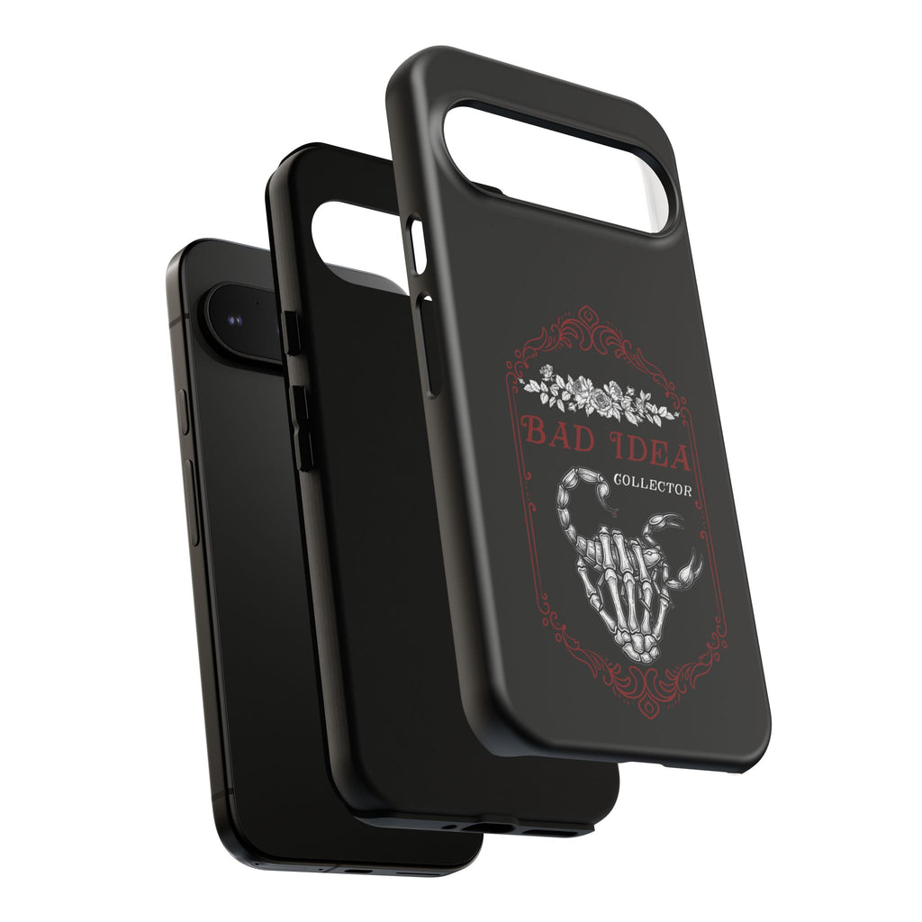 Phone Case — "Bad Idea Collector" Skeleton Heart Protective Case