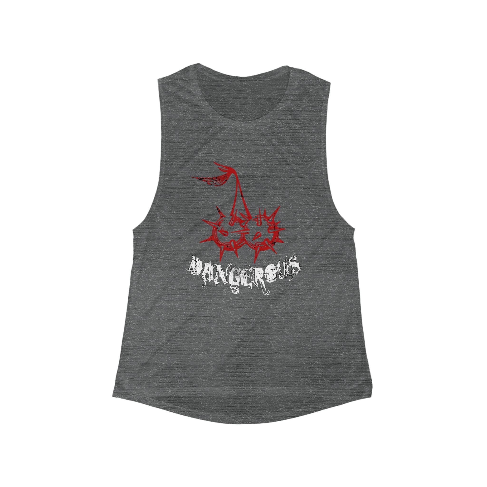 Dangerous Spiked Cherry Graphic Tank Top — Women's Muscle Flow Scoop Tank