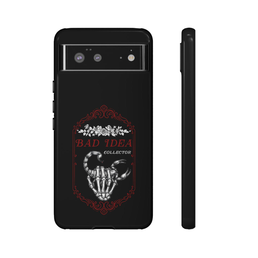 Phone Case — "Bad Idea Collector" Skeleton Heart Protective Case