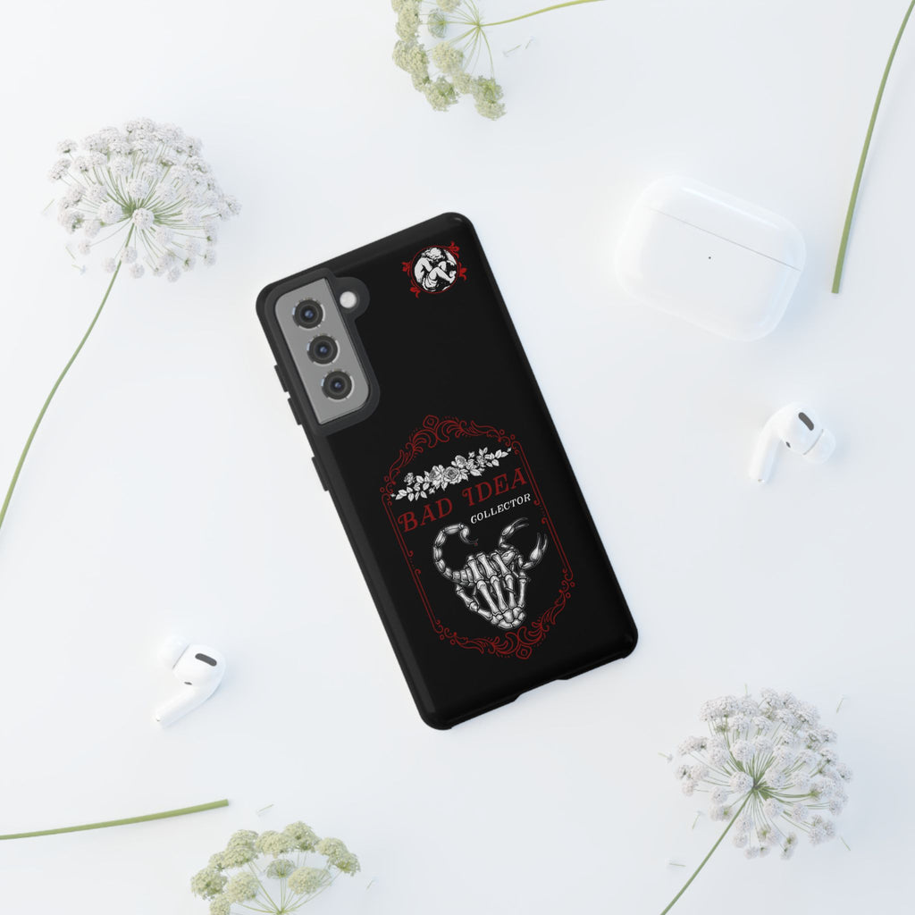 Phone Case — "Bad Idea Collector" Skeleton Heart Protective Case