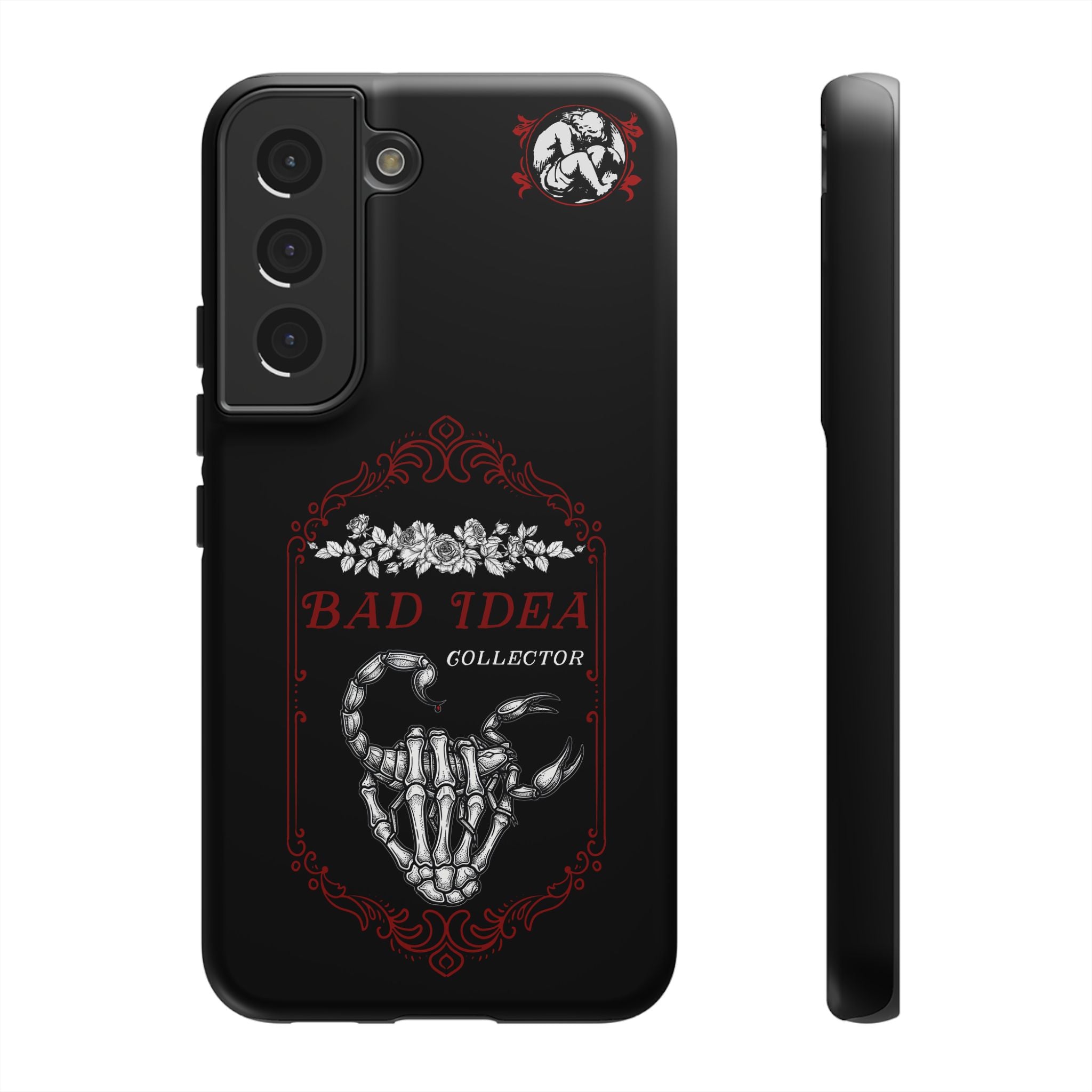 Phone Case — "Bad Idea Collector" Skeleton Heart Protective Case