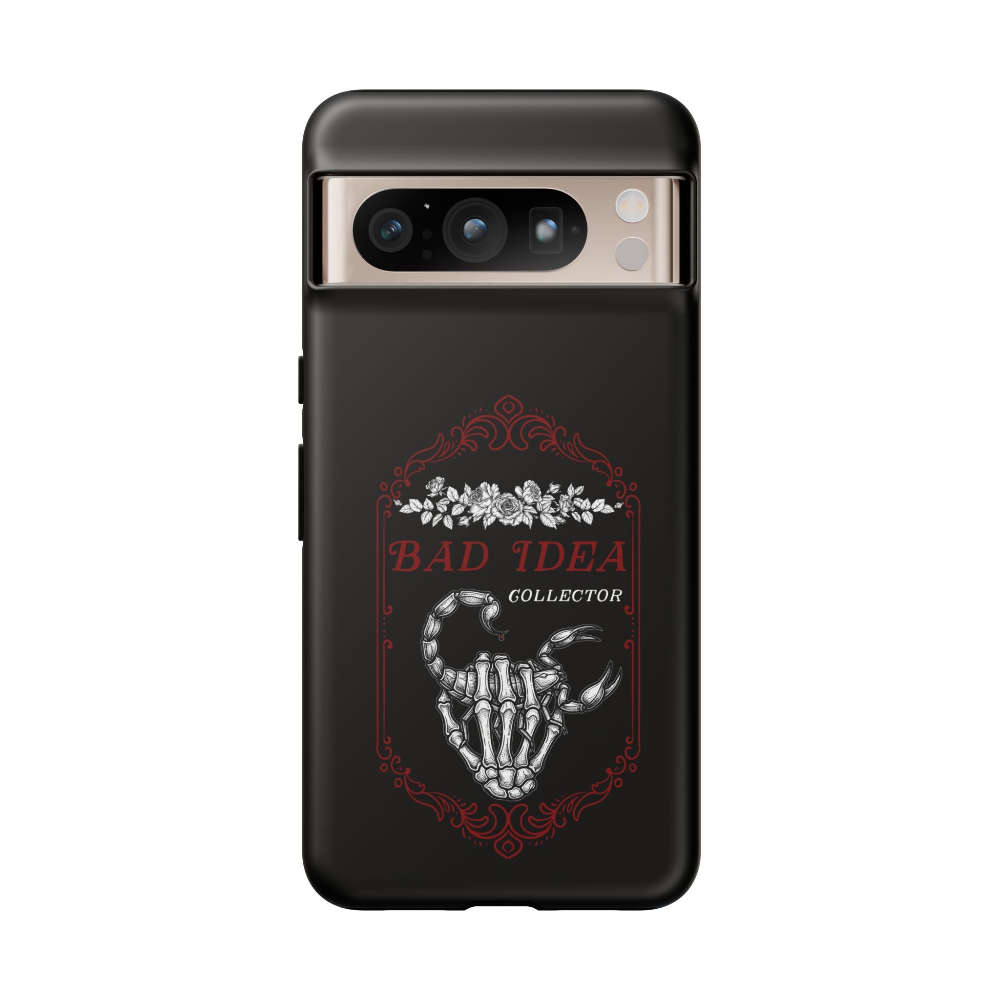 Phone Case — "Bad Idea Collector" Skeleton Heart Protective Case