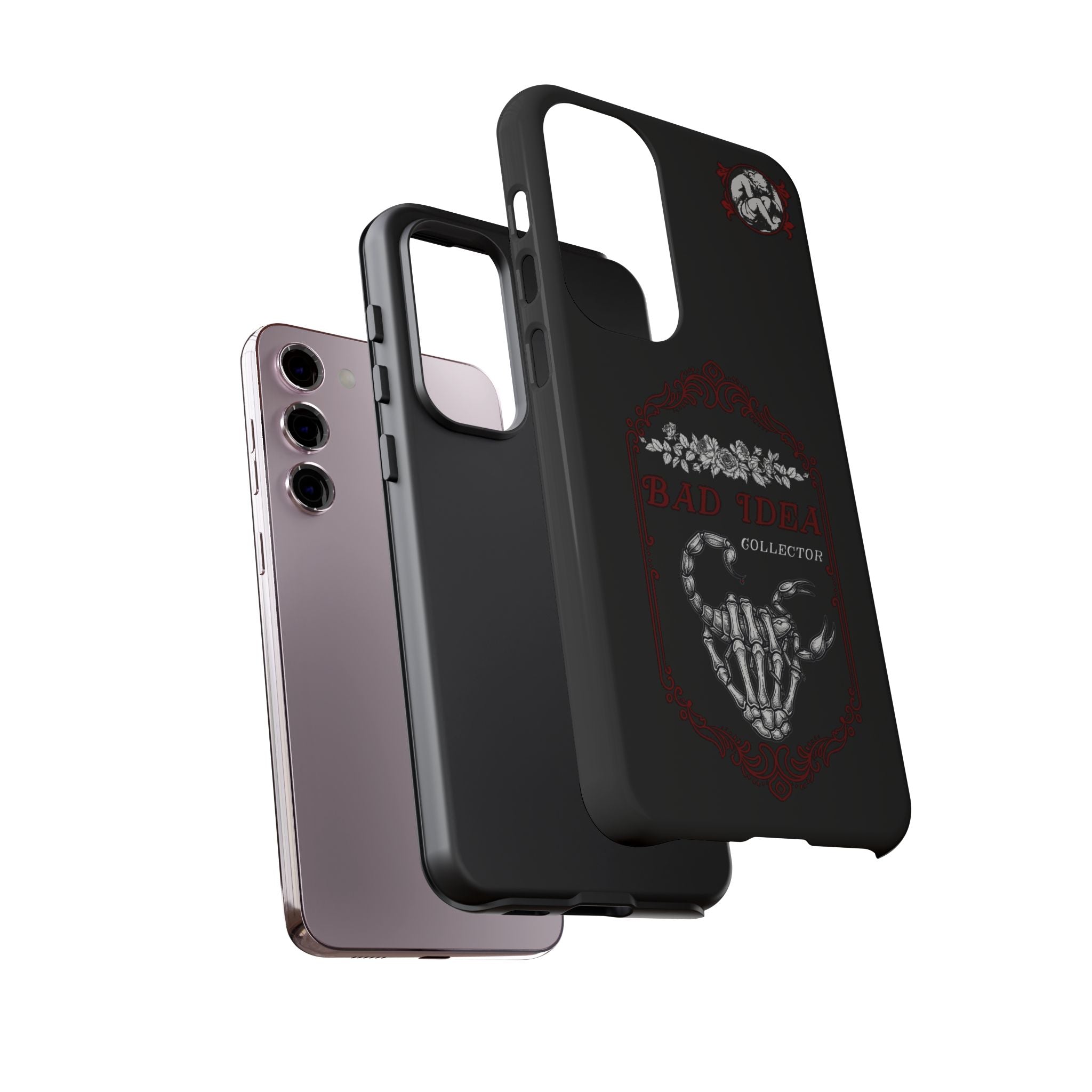 Phone Case — "Bad Idea Collector" Skeleton Heart Protective Case