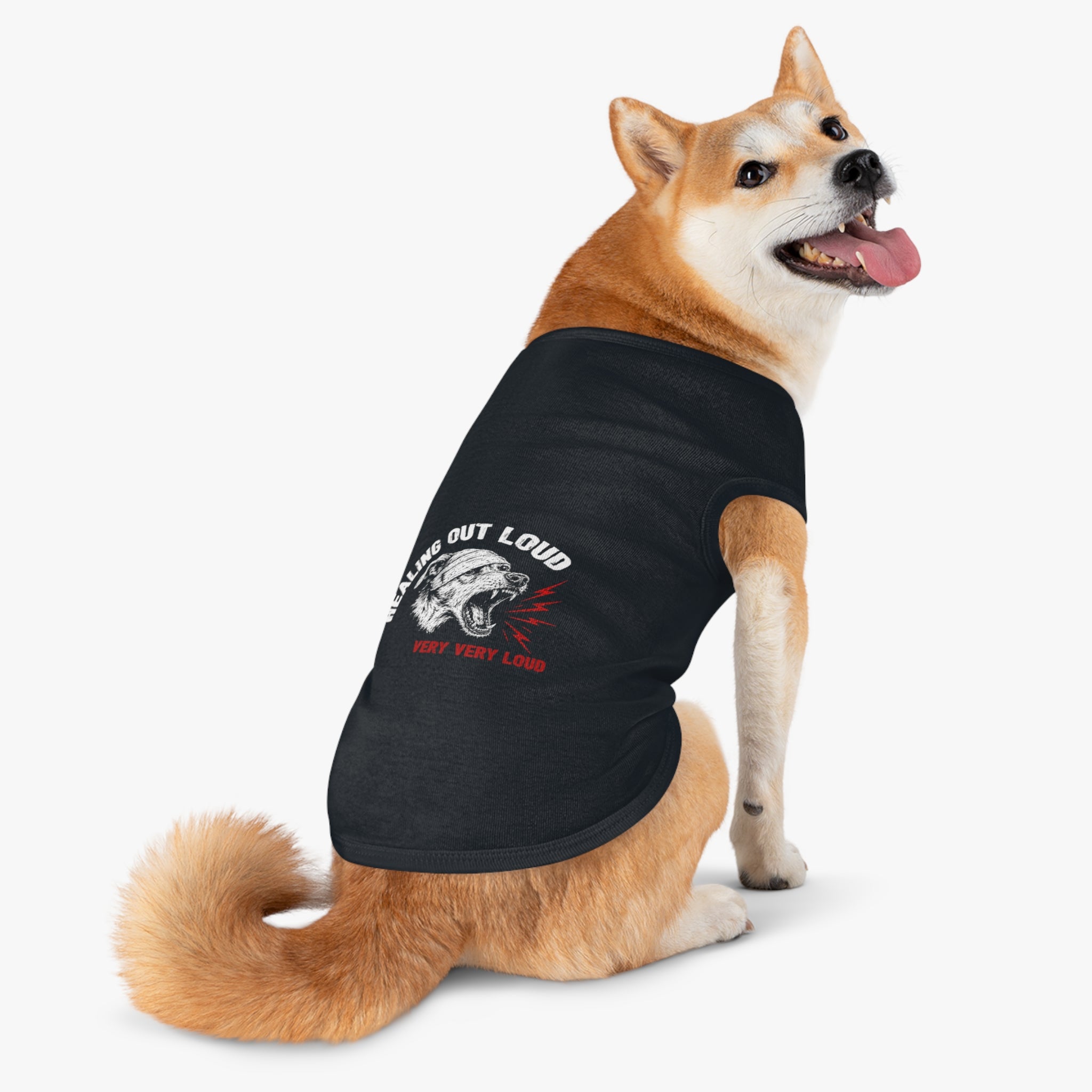 Pet Tank Top — "Healing Out Loud" Loud Dog Tee