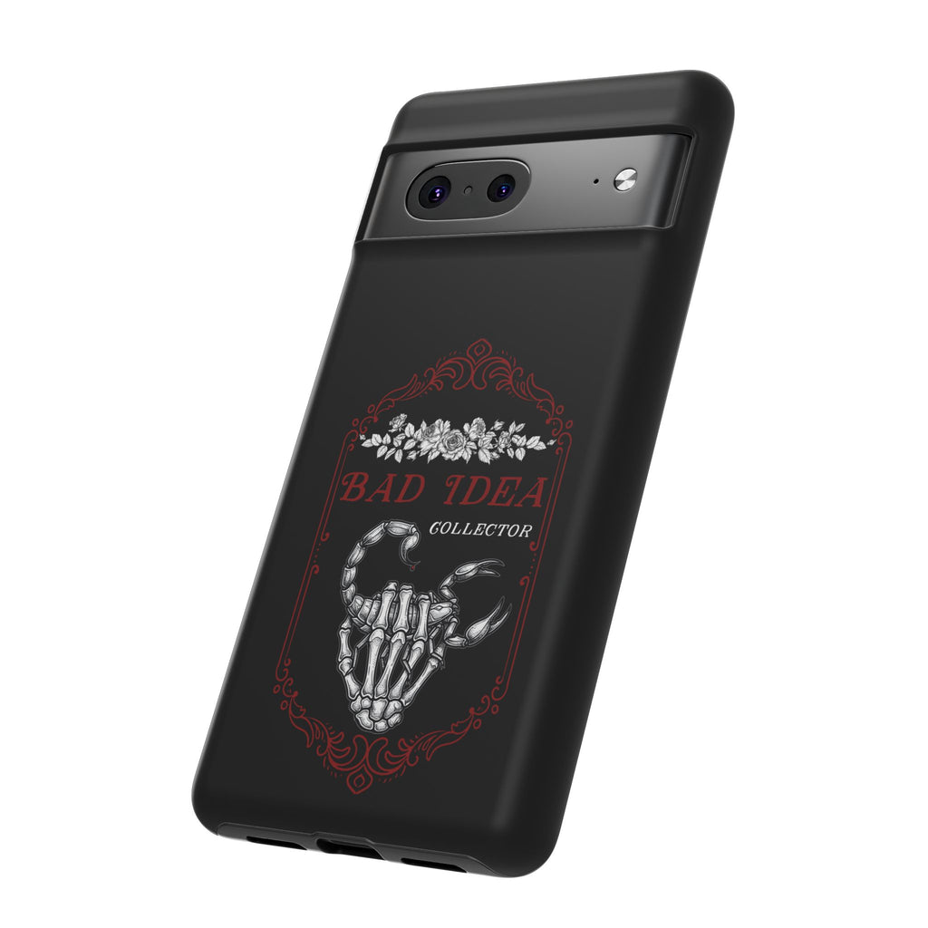 Phone Case — "Bad Idea Collector" Skeleton Heart Protective Case