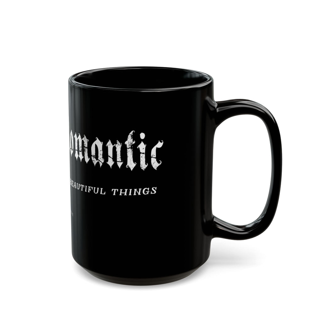 "Object Romantic" Black Coffee Mug